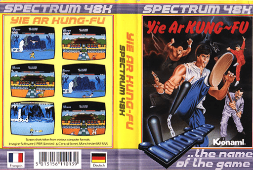 Yie Ar Kung-Fu box art for ZX Spectrum